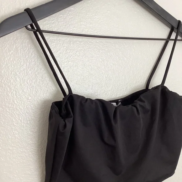 NEW Fashion Nova | Day & Night Black Cropped Cami Tank - Picture 2 of 5